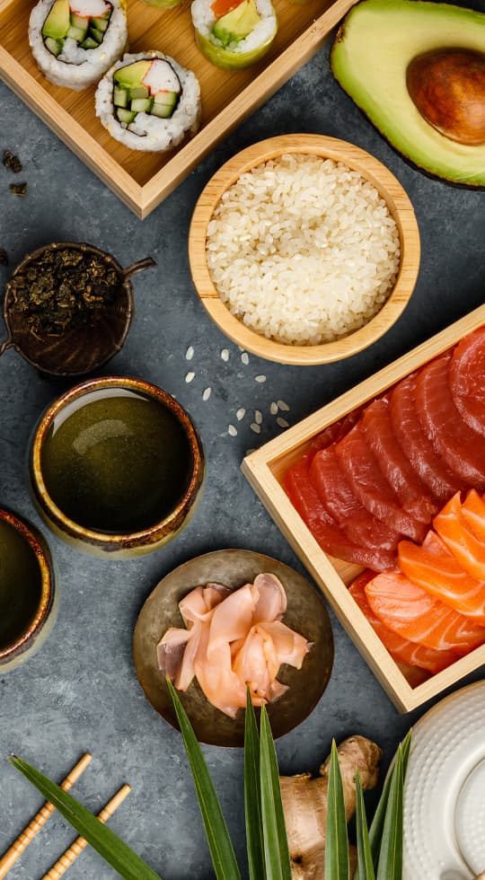Selección de cocina asiática de Yummy