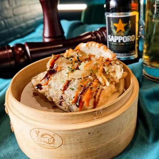 Pan Bao de Merluza en Tempura